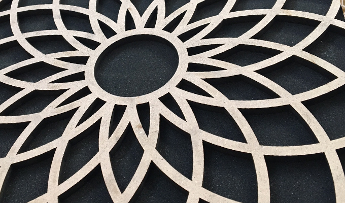 Laser cutting on mdf